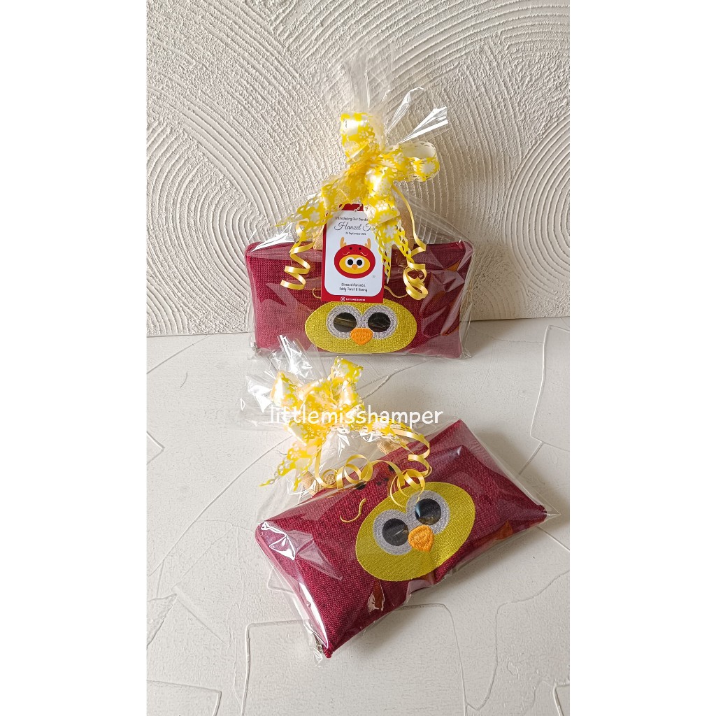 

Optional CO BERSAMA BAG Tambahan mika / plastik parcel pita serut + card packing
