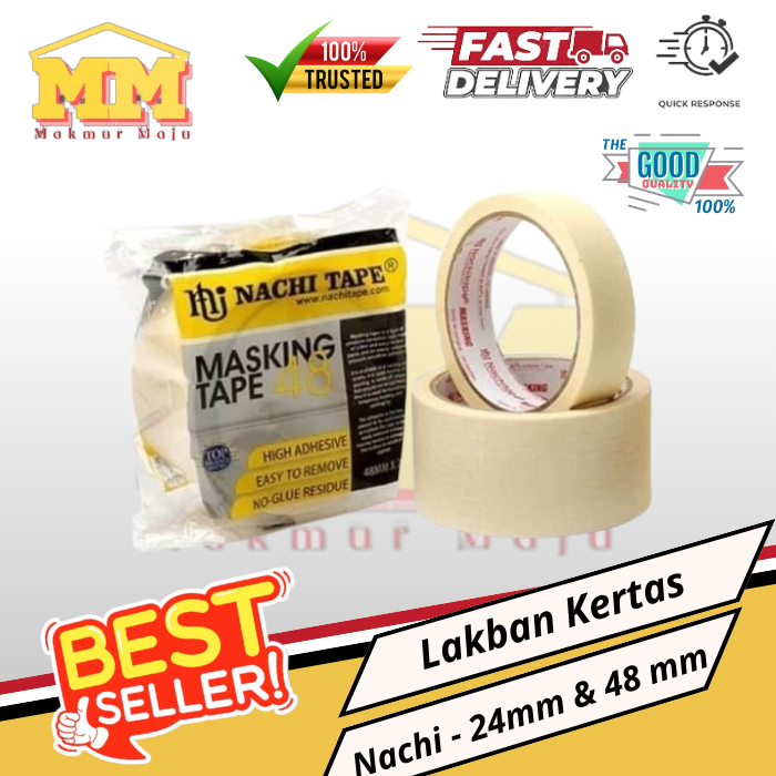 

Lakban Kertas Masking Tape Nachi 24mm / 48mm
