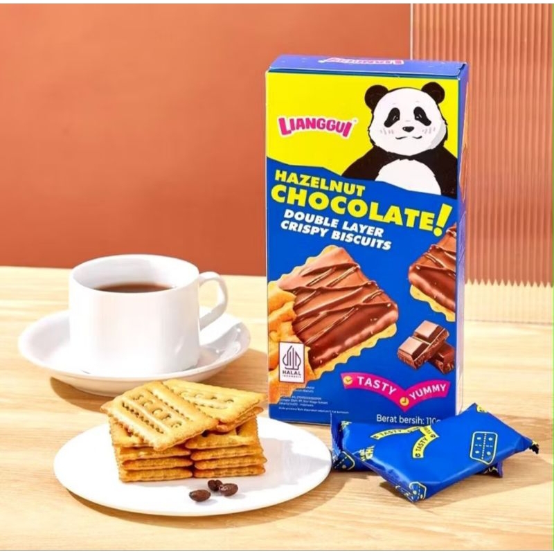 

LIANGGUI PANDA/LIANGGUI BISKUIT CHOCOLATE EGG YOLK ( ECER 1PCS)