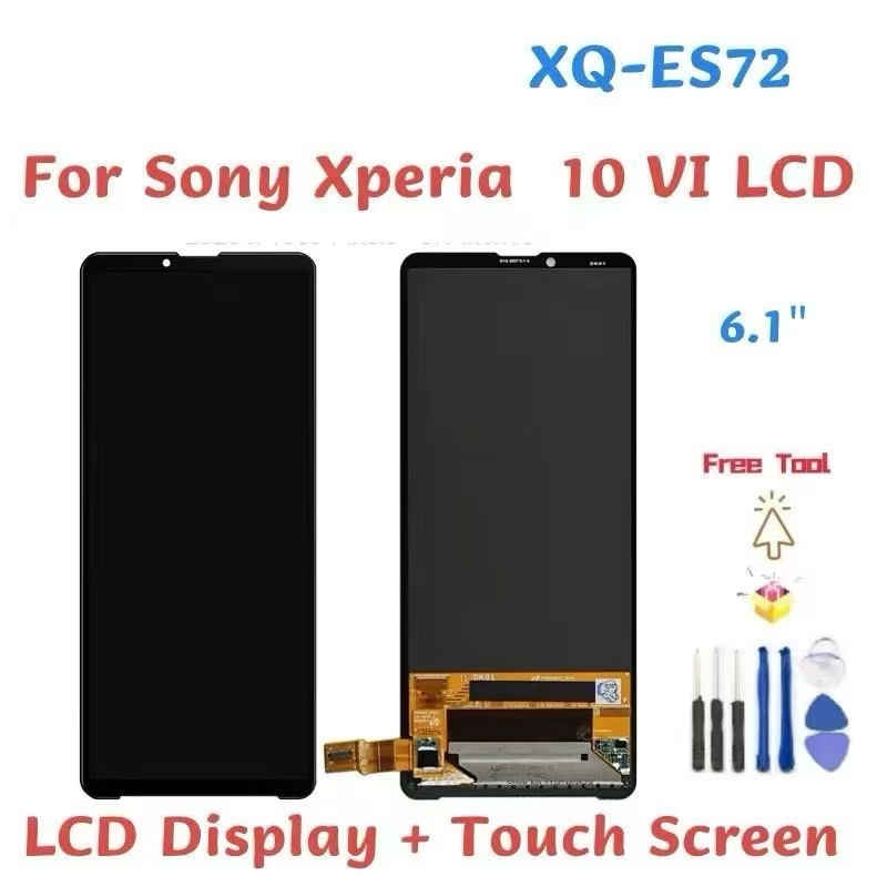 6.1" Original For Sony Xperia 10VI LCD Display Touch Screen Digitizer Assembly For Sony X10 VI XQ-ES