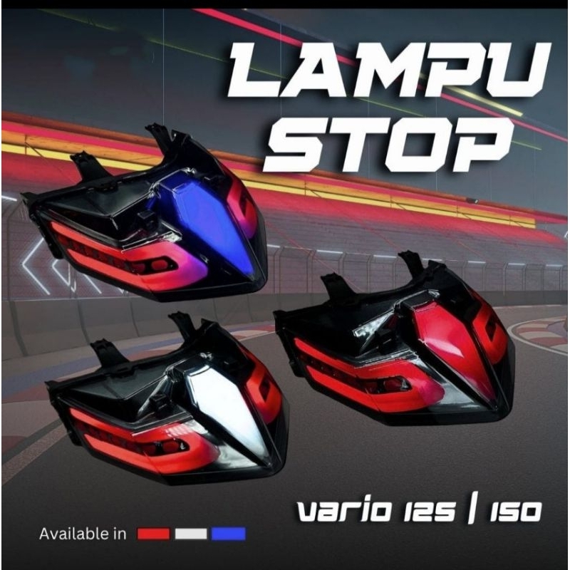 Lampu Stop Stoplamp belakang vario 125 150 new 3 in 1 pnp / stoplamp vario 150 