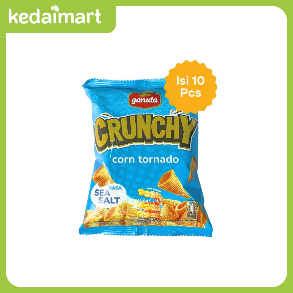 

Garuda Crunchy Ocorn Rasa Sea Salt Renceng Isi 10 x 17 Gram