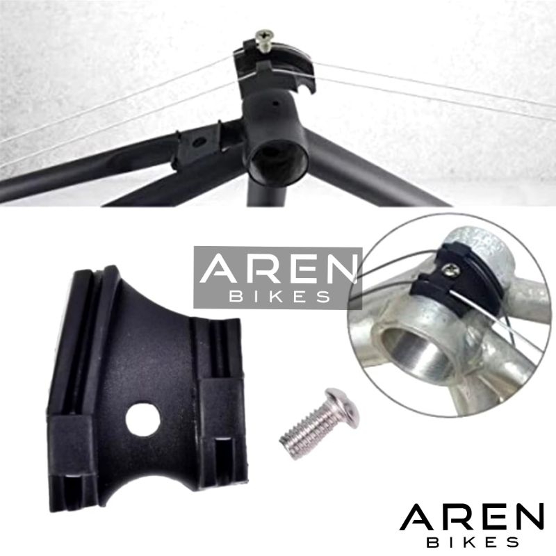 REL JALUR KABEL SHIFTER CLAMP SEPEDA RD FD BRACKET HOUSING KABEL OLOR CABLE GUIDE PLASTIK HITAM BRAC