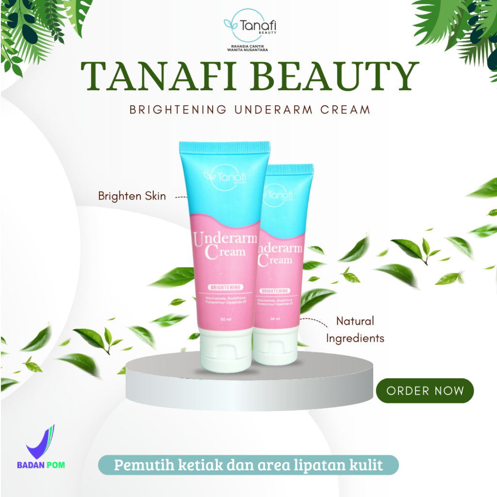 Terlaris Brighty Glowing Underarm Gel Cream Pemutih Ketiak dan Selakangan Bpom Scrub Exfoliasi Ketia