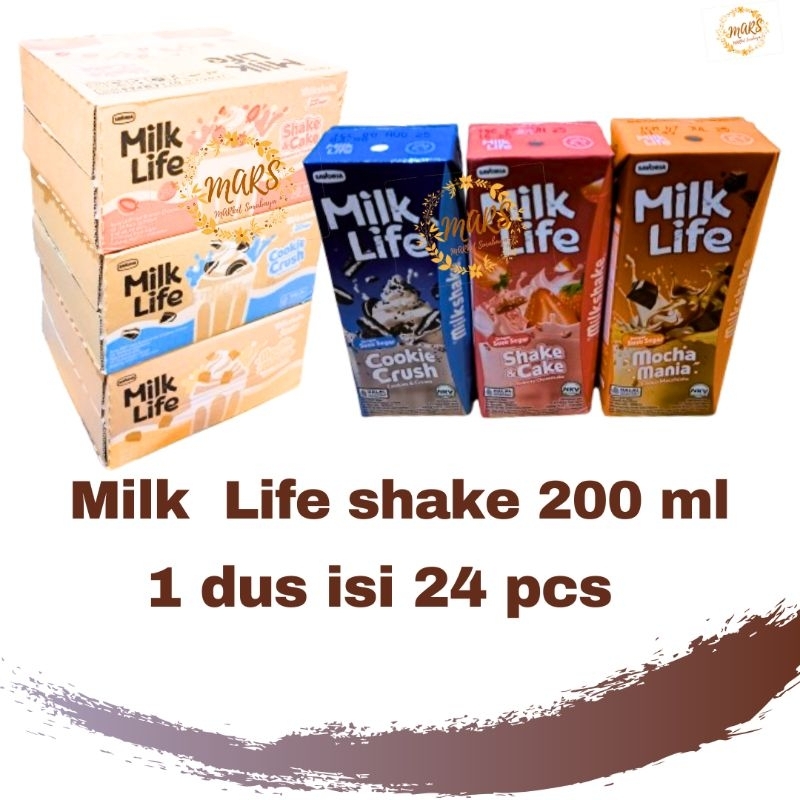 

Milk Life Shake 200 ml (Cookie crush, Shake&cake, mocha mania )