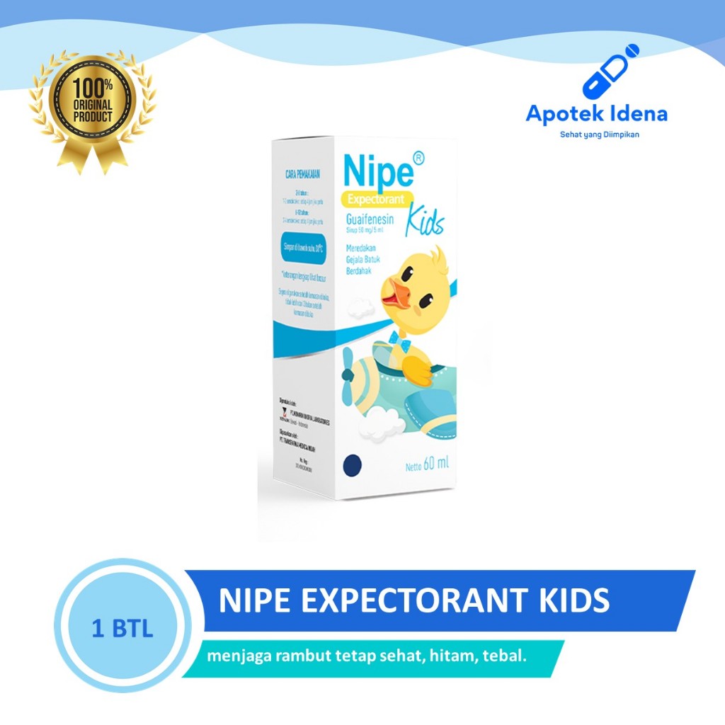 NIPE EXPECTORANT KIDS 60ML Meredakan Batuk Berdahak pada anak
