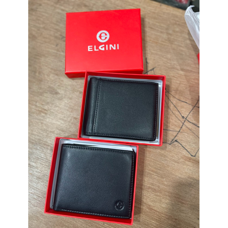 New dompet pria kulit asli Elgini 005 black