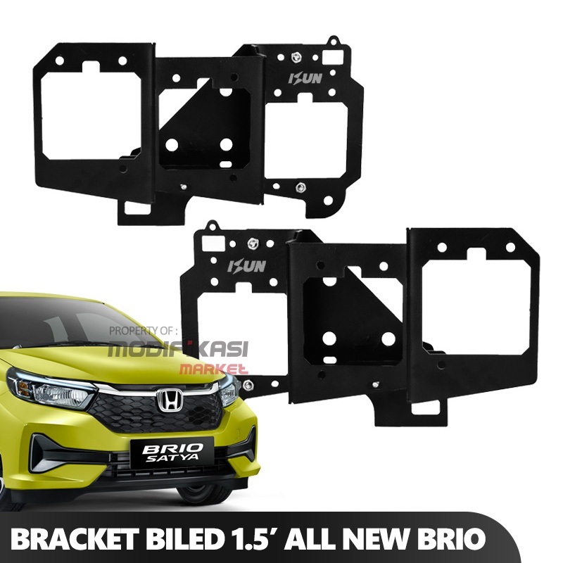 [VRM] Bracket Breket BILED Projie Matrix X1 All New Brio 2023-2024 Non RS CNC Cutting Tebal 2mm Prem