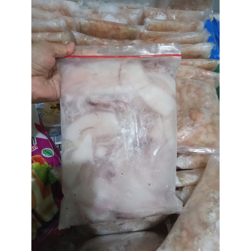 

cumi kupas bersih/ cumi tube segar berat 1kg