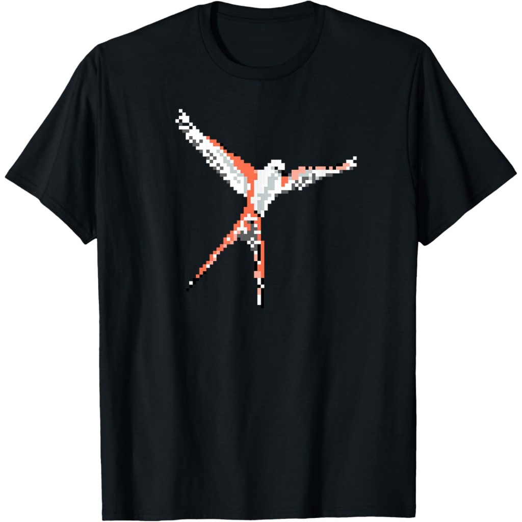 Kaos Pixel Lebar Sayap Burung - Pakaian permainan papan - Kaos Permainan Meja
