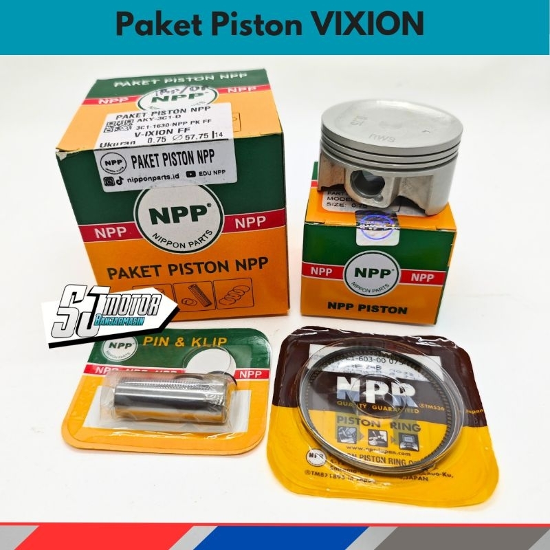 Paket Piston Kit Sehar Set NPP Vixion Old Lama Vixion New
