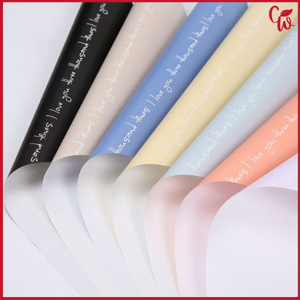 

Kertas Buket Matte Solid Flower Wrapping Paper Dua Warna Bi Color Florist Cellophane KB6004