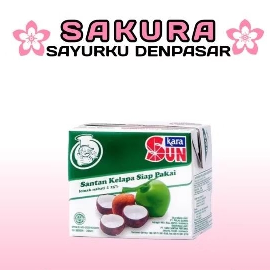 

Sun Kara Santan Kelapa 110ml & 200ml - SAKURA