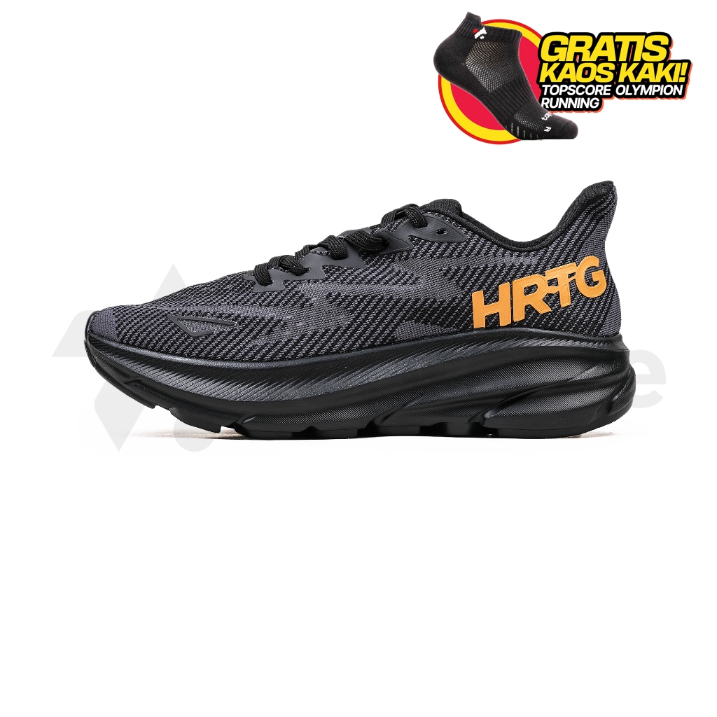HEIDEN HERITAGE Sepatu Running Stryde 1 Black Hub