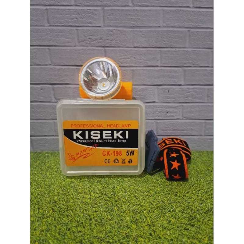 Senter Kepala / headlamp Kiseki CK-198 cahaya Kuning