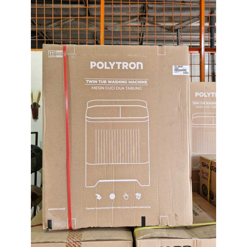 Polytron Mesin Cuci 8kg PWM-8073