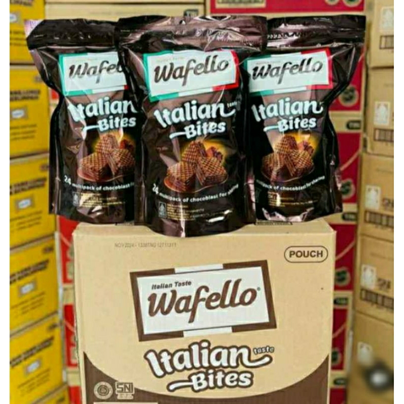 

Wafello Pouch Coklat Bites 234 gram Mayora