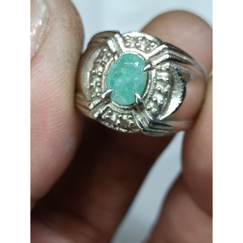 Natural emerald beryl no dyed no coated (zamrud colombia est)