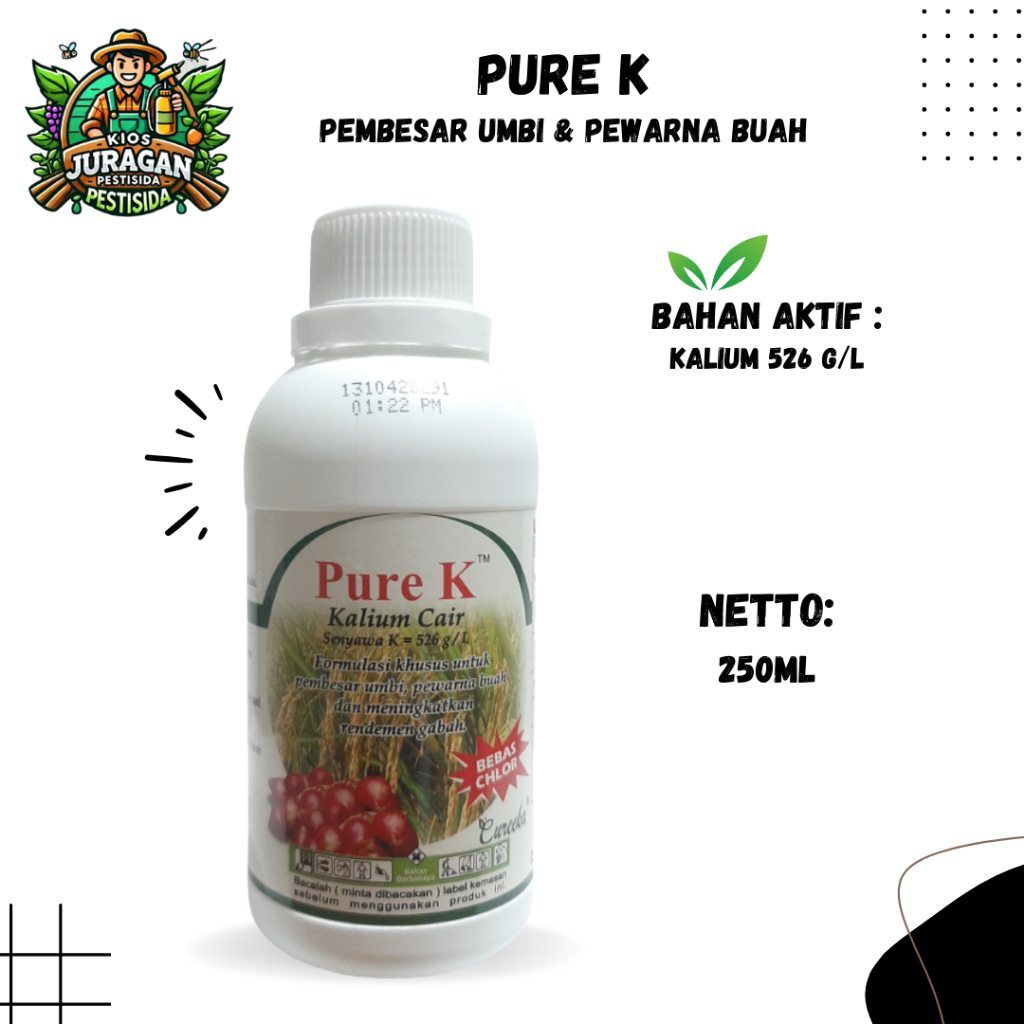 PURE K 250ML KALIUM CAIR NUTRISI PENAMBAH BOBOT