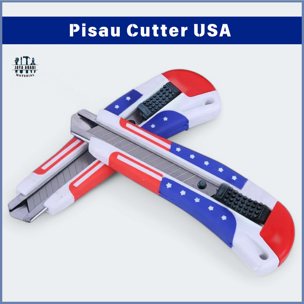 

[JAM] Cutter USA / Pisau Cutter Tajam Stainless / Cutter Knife USA Pattern / Kater Besar CAB