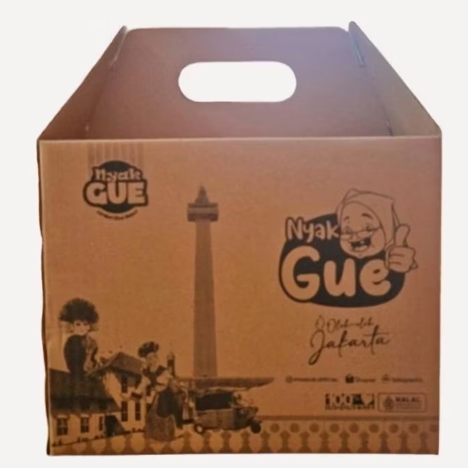 

Kardus Packing Tebal Exclusive Nyak Gue Oleh Oleh Jakarta Betawi
