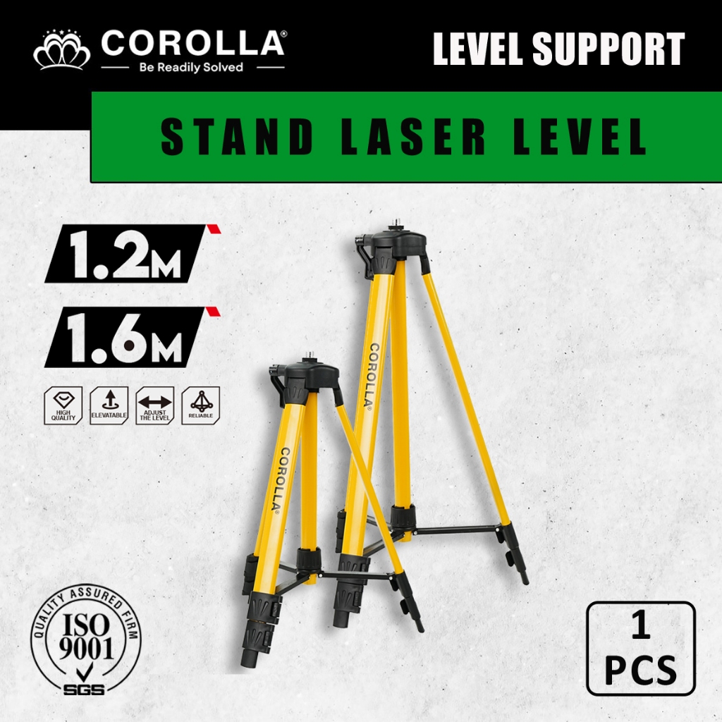 Corolla Tripod Laser Level Panjang 1,2/1,6 Meter Stand Holder
