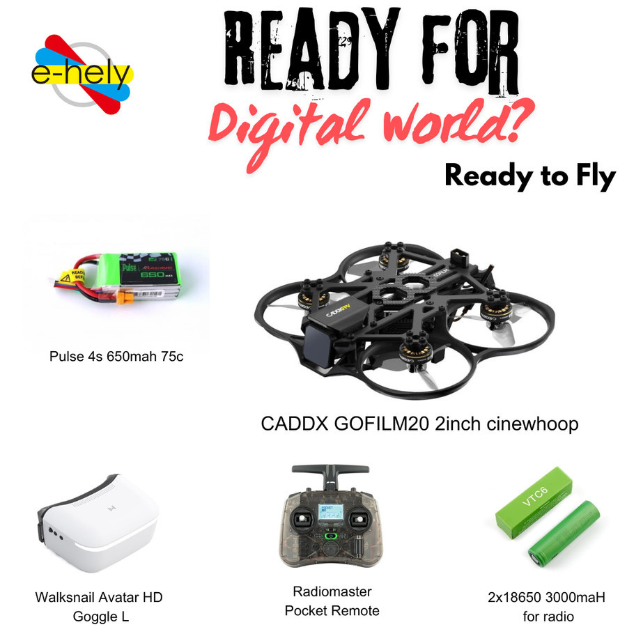 CADDXFPV Gofilm 20 Digital Cinewhoop FPV Drone Ready to Fly (RTF)