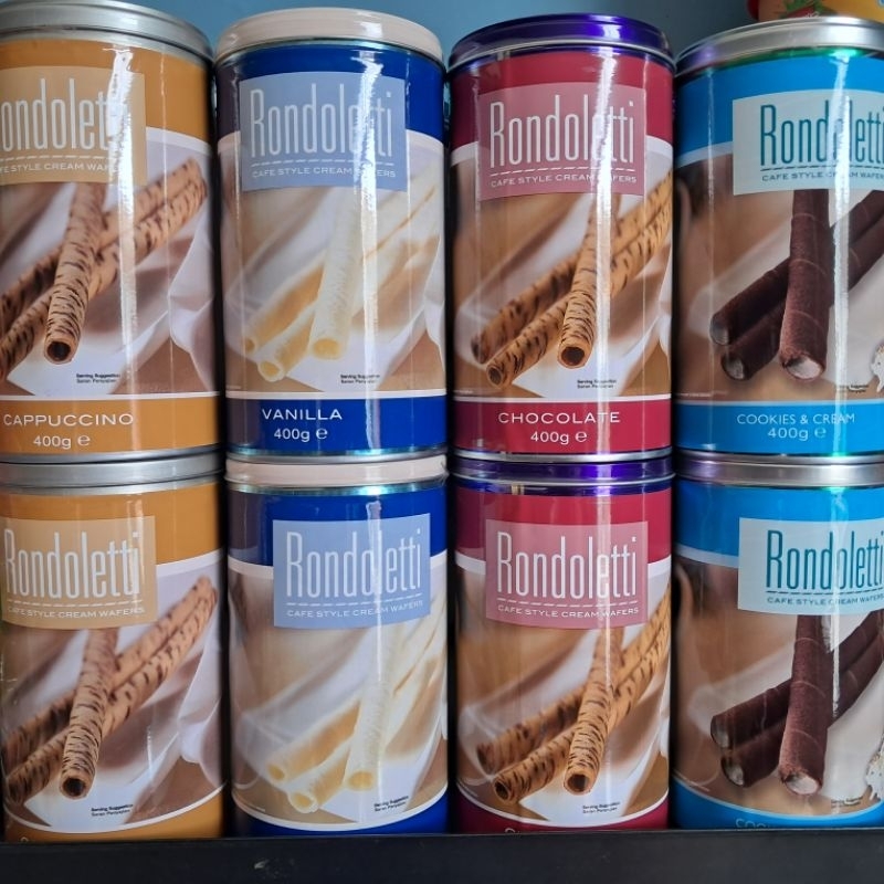 

RONDOLETI 400g vanilla,chocolate,cookies&cream dan capuccino