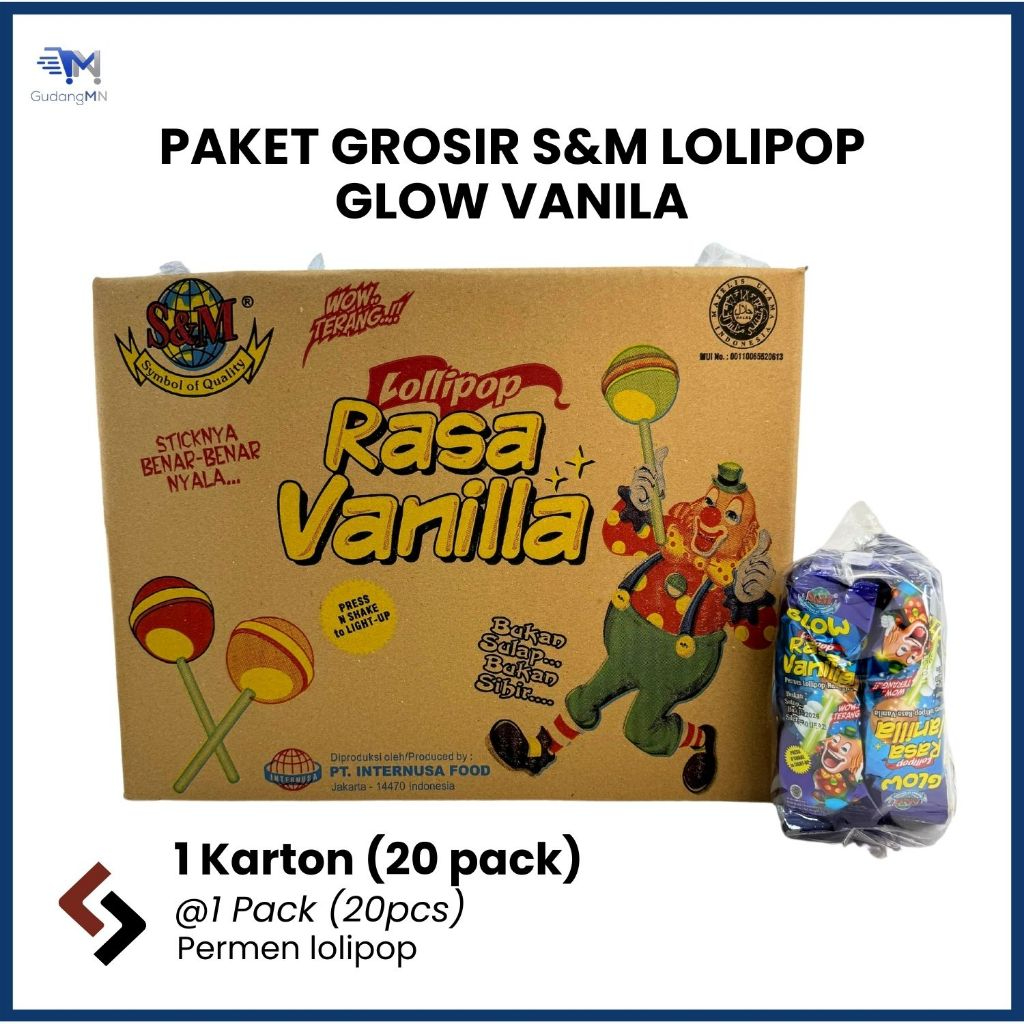 

PAKET GROSIR | S&M GLOW VANILLA LOLIPOP