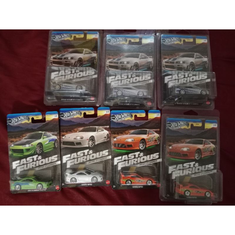 Hot Wheels Fast & Furious Set Miniatures
