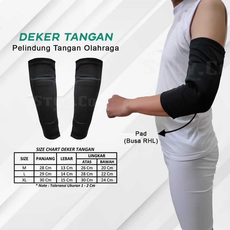 deker elbow siku busa pelindung tangan siku pakai busa elbow pad