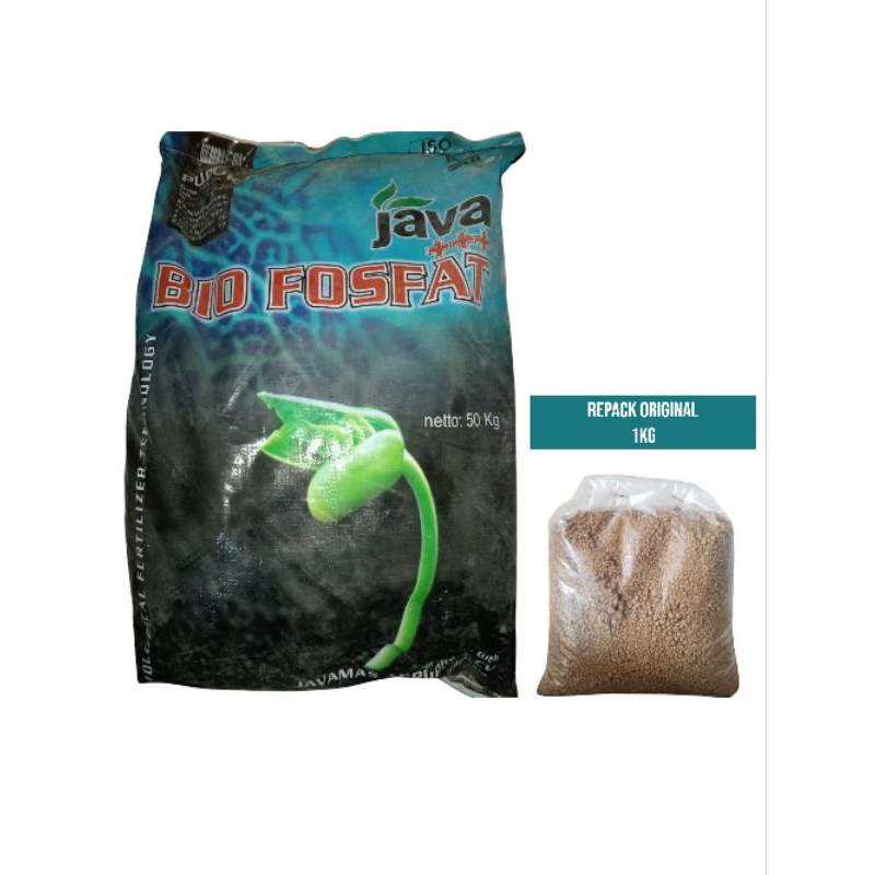 Bio Fosfat Alam Kemasan Repack 1KG Pupuk Tanaman