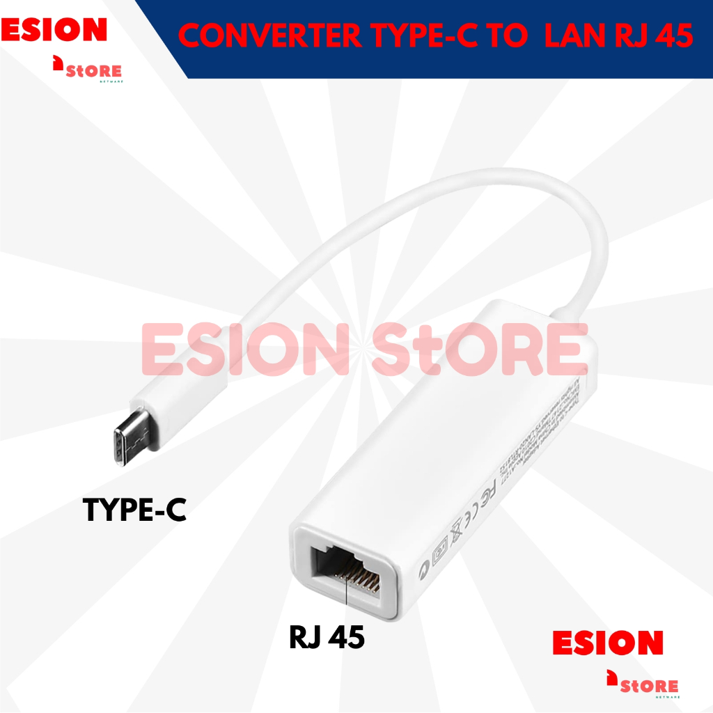 Converter USB Type-C To LAN RJ45 /Type C to Ethernet LAN Adapter/Usb to Lan Ethernet/ Converter Usb 