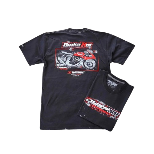 RACINGSTART T-Shirt Kaos Pria Wanita Lengan Pendek Sablon Katun X Binka Koi Oyep Speed #3