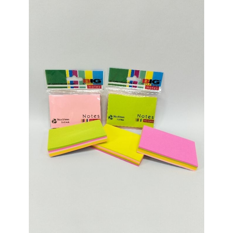 

Sticky note Big 76mm x 51mm Rainbow