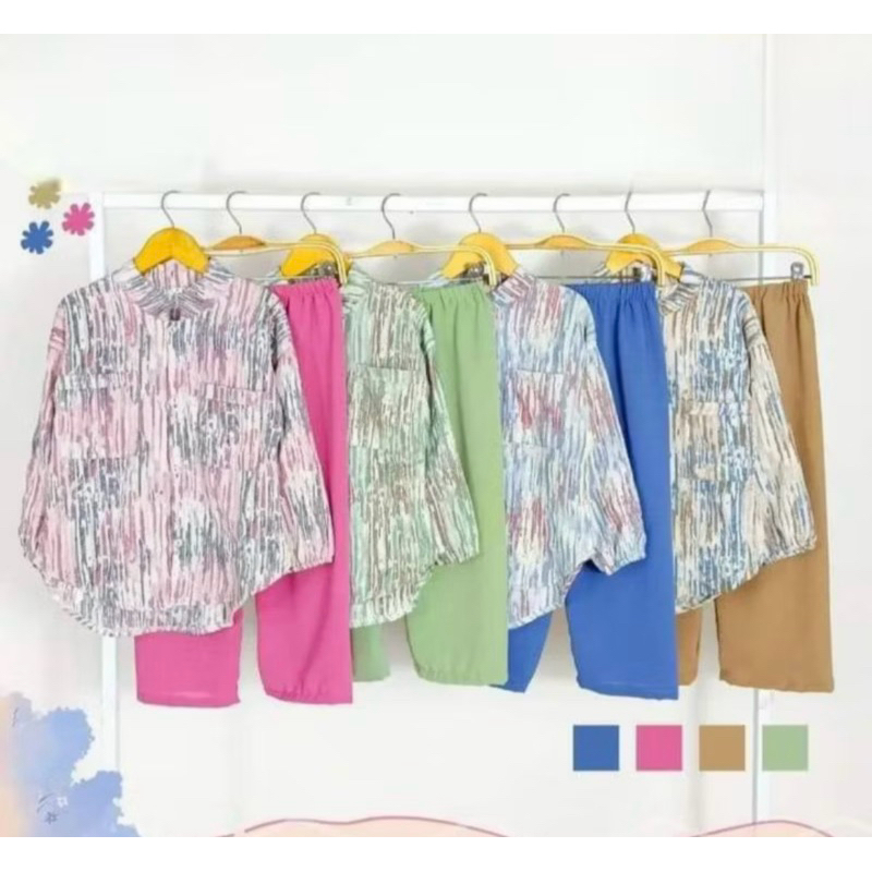 BAJU SETELAN ANAK PEREMPUAN ELZA 1-10