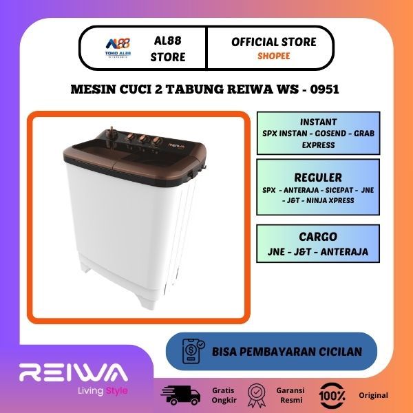 Mesin Cuci 2 Tabung 8Kg Reiwa WS-0951