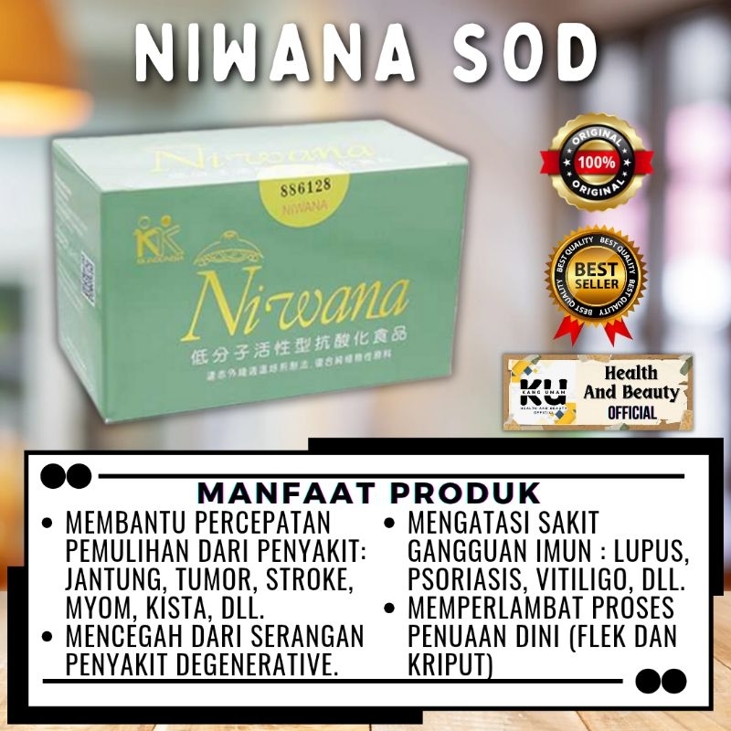 Niwana SOD Mengobati Penyakit Jantung, Stroke, Tumor