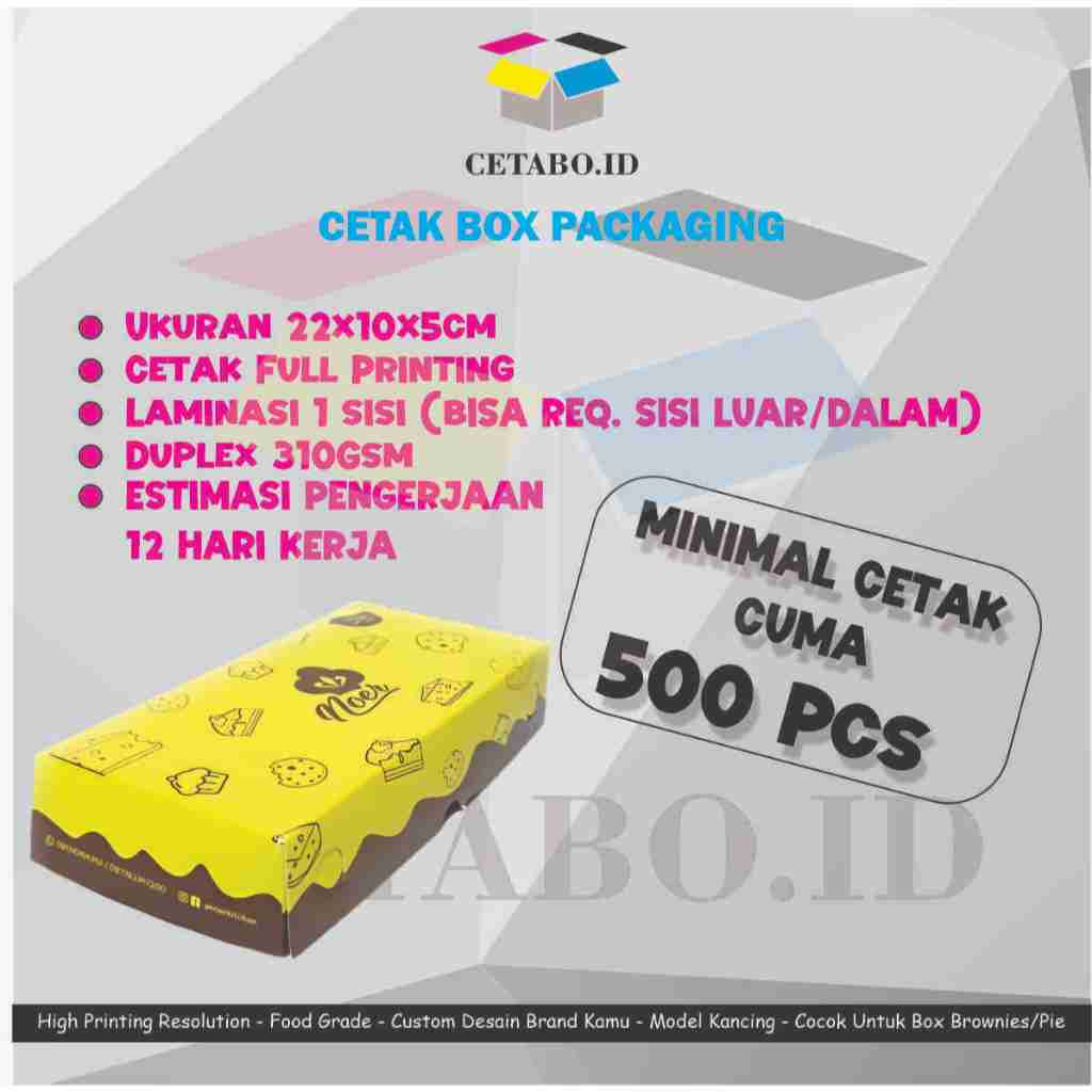 

Cetabo.id - Cetak Box Custom Full Printing Ukuran 22x10x5cm Dus Box Brownies