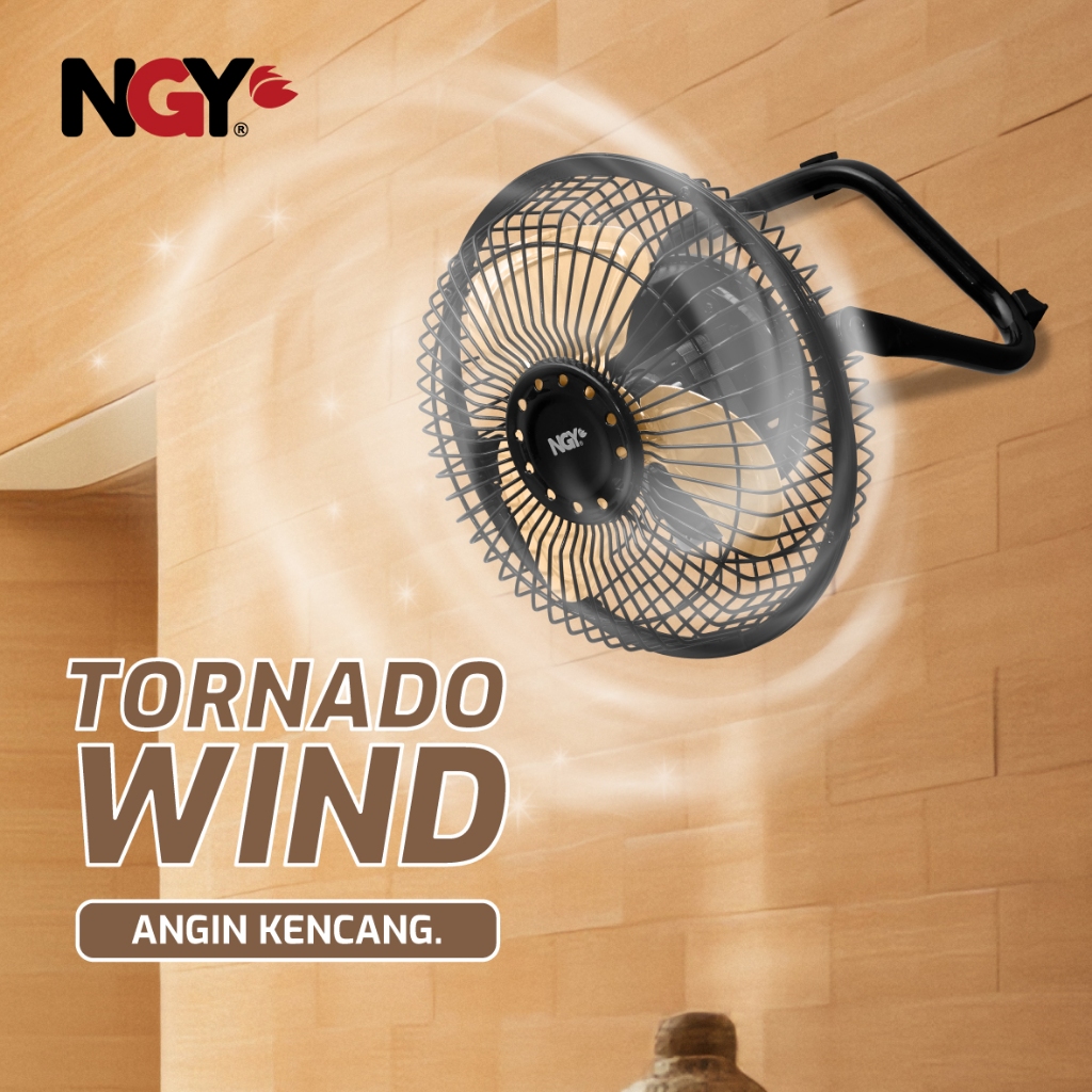 Nagoya NG-6DW Kipas Angin Meja Besi Tornado 2 in 1 Putih 6 Inch