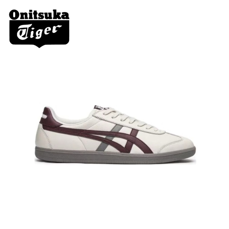 Onitsuka Tiger Tokuten Burgundy Grey 100% Original Sneakers Casual Pria Wanita Sepatu Ori Murah Sepa