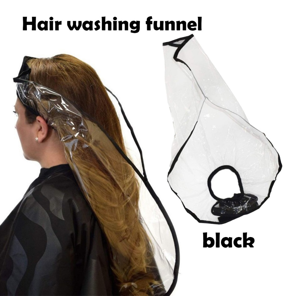 Portable Alat Cuci Rambut Kain Cat Rambut Semir Waterproof Kip Potong Rambut Cat Salon Apron Barbers