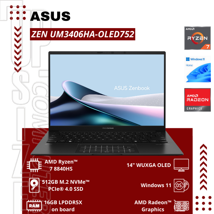 Zenbook 14 OLED (UM3406) - UM3406HA-OLED752