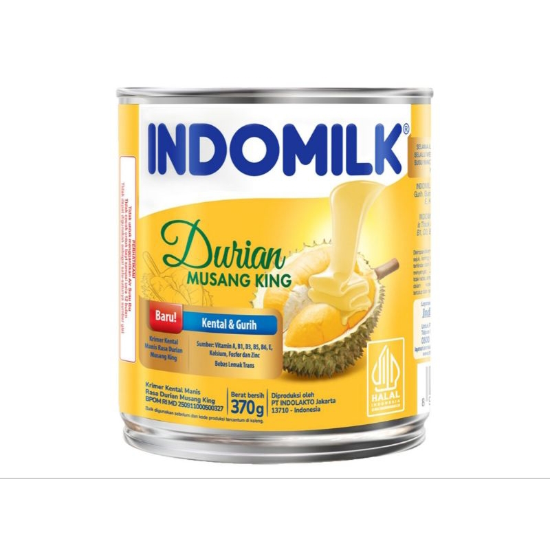 

Limited edition Indomilk Krimer Kental Manis Durian Musang King 370 g
