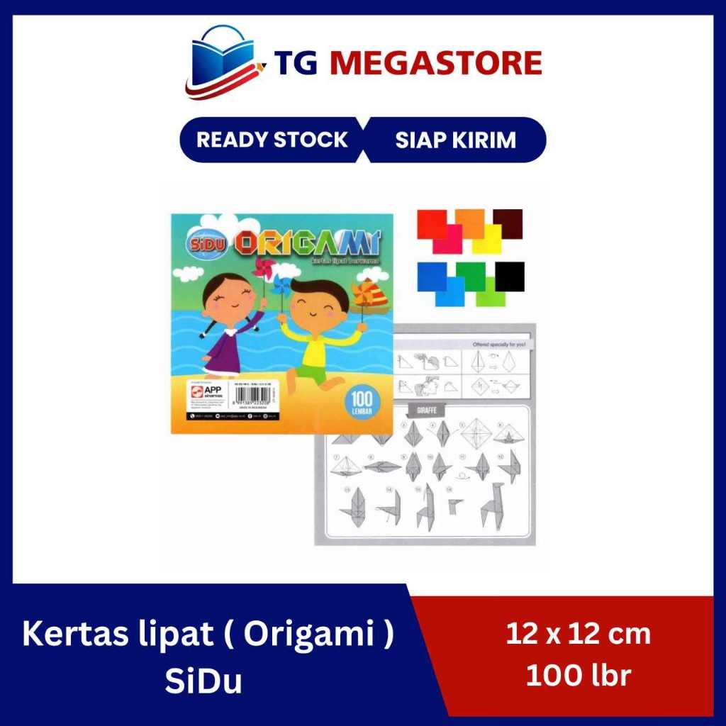 

Kertas lipat ( Origami ) SiDu 12 x 12 cm - 100 lbr