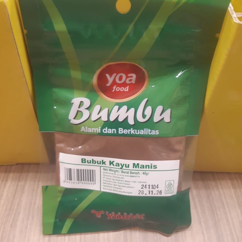 

Produk Supermarket _ Yoa Bubuk Kayu Manis 40 Gram