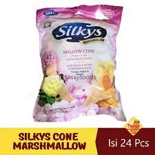 

Silkys Marshmallow Cone (isi 20pcs) Permen Mallow Ice Cream Isian Selai Aneka Rasa Buah Mangga Anggur Pandan