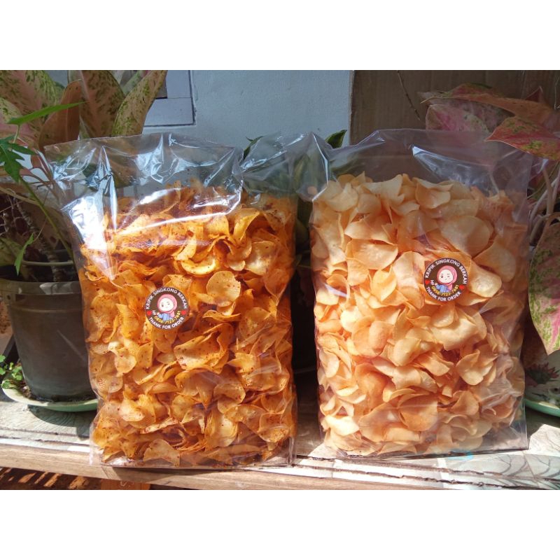 

kripik singkong pedas daun jeruk berat 500 g