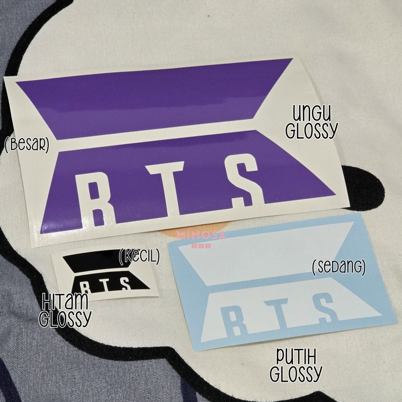 [cutting sticker] logo BTS + nama