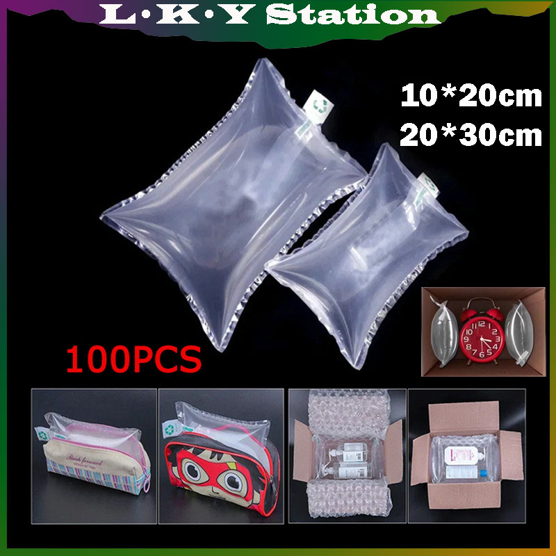 

100PCS Inflatable Buffer Bag Air Cushion Pillow Bubble Wrap Maker Express Package 10*20cm/20*30cm